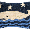 Blue Water Whale Mini Pillow