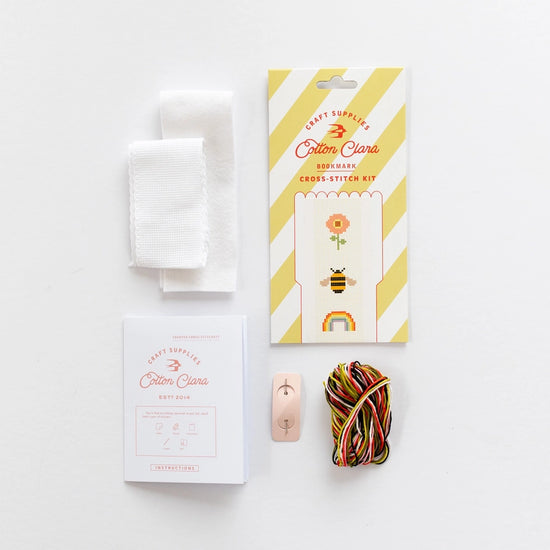 Bookish Cross Stitch Bookmark Kit