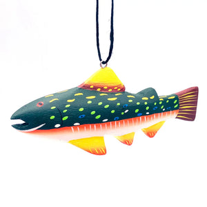 Brook Trout Wood Ornament
