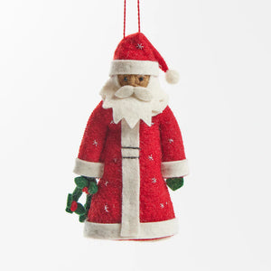 Brown Father Christmas Ornament