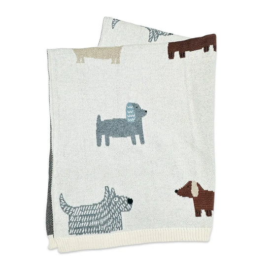 Buddy Dog Knit Baby Blanket