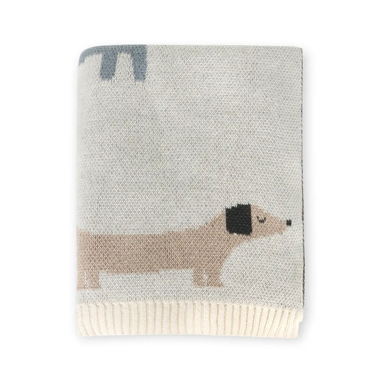 Buddy Dog Knit Baby Blanket