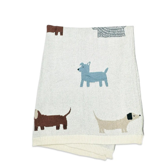Buddy Dog Knit Baby Blanket