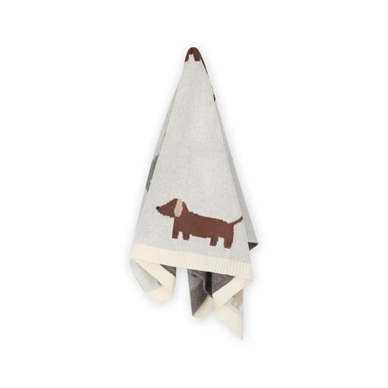Buddy Dog Knit Baby Blanket