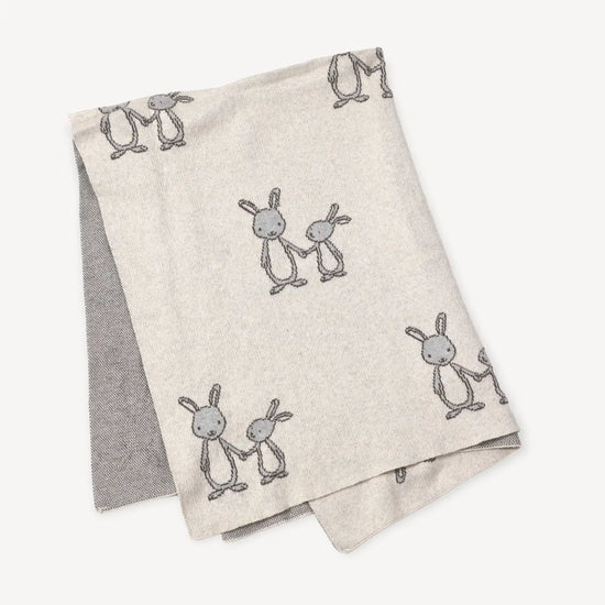 Bunny Knit Baby Blanket