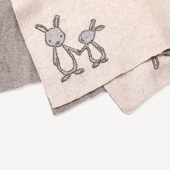 Bunny Knit Baby Blanket