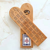 Cribbage Board with Swivel Top