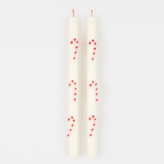 Candy Cane Table Candles