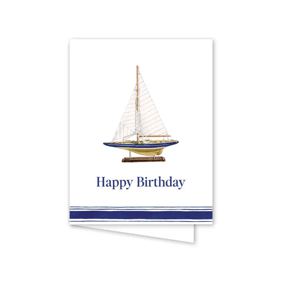 Captain's Corner Sailboat Birthday Card