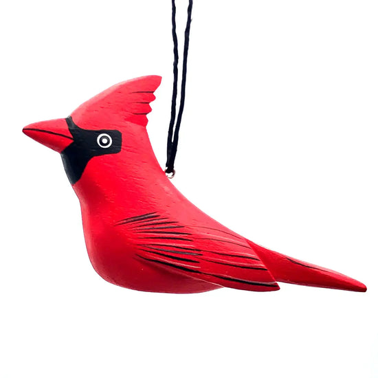 Cardinal Wood Ornament