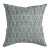 Carezza Moss Azure Linen Pillow