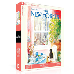 A 1000-piece jigsaw puzzle box featuring a vintage New Yorker magazine cover illustration. The box is branded with 'PUZZLE COMPANY' on the top and spine, and 'THE NEW YORKER' prominently across the front.