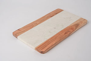 Marble & Wood Charcuterie Board