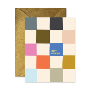 Checkerboard Birthday Card