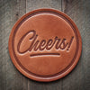 Cheers Leather Coaster