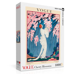 Vogue Cherry Blossoms puzzle box with a woman in a white dress and cherry blossoms on the cover.