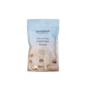 Bag of dark chocolate espresso beans