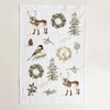 Evergreen Christmas Tea Towel