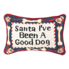Christmas Good Dog Needlepoint  Pillow