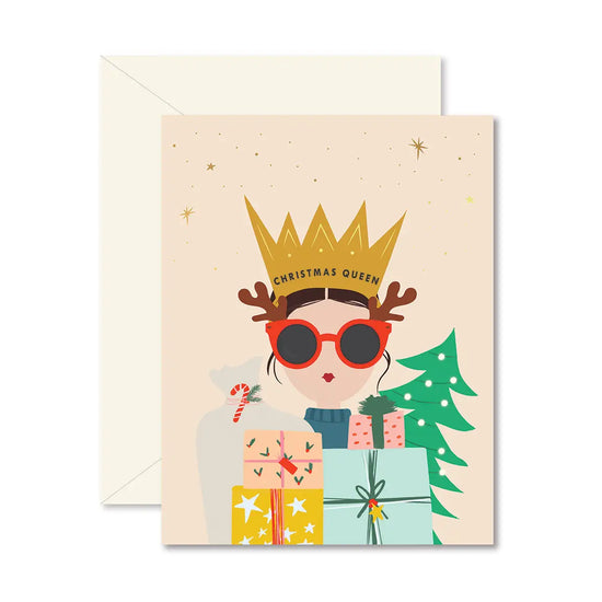 Christmas Queen Card Girl