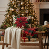 White Poinsettia Pillow