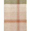 Classic Check Wool Throw | Terracotta Green