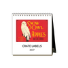 2027 Crate Labels Desk Calendar