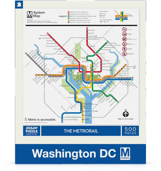 Washington, DC Metro Map Puzzle