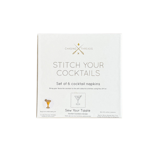 Stitch Your Own Cocktail Napkins