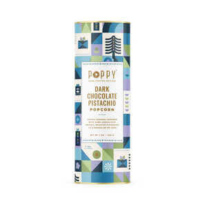 Dark Chocolate Pistachio Holiday Popcorn
