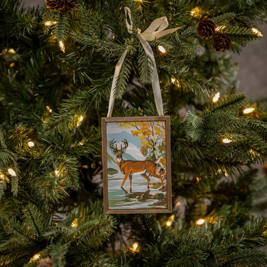 Deer by Water Paint-by-Num Ornament