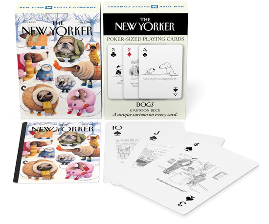 Dog Cartoons Playing Cards