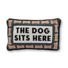 Dog Sits Here Pillow