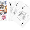 Dog Cartoons Playing Cards