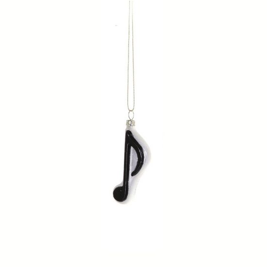 Black music note ornament