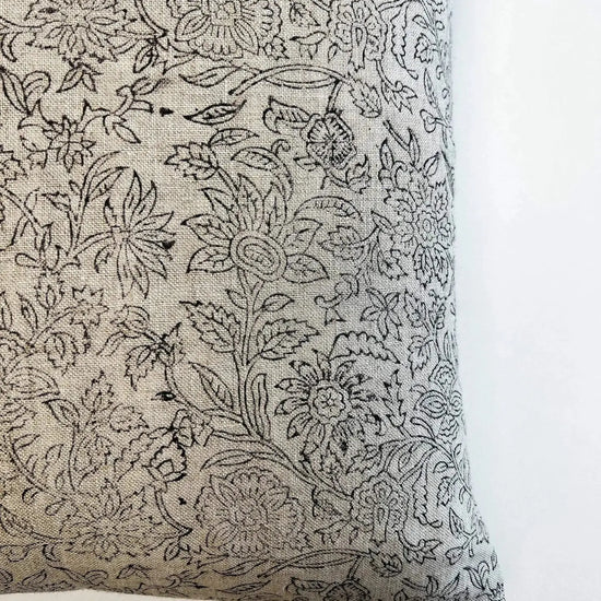 Ella Botanical Linen Pillow