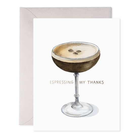 Espresso Thanks Card