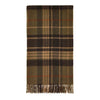 Estate Plaid Olive Merino Lambswool Throw