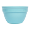 Light blue ceramic bowl on a white background