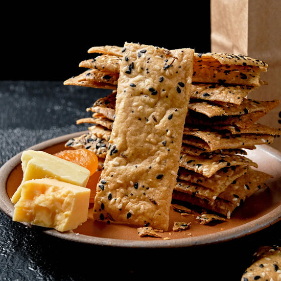 Everything Sourdough Crackers