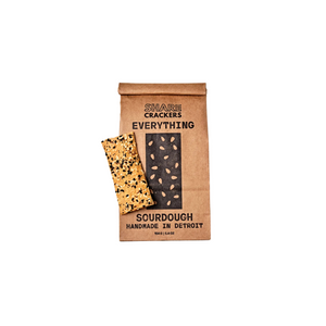 Everything Sourdough Crackers