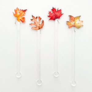 Fall Leaves Stir Sticks