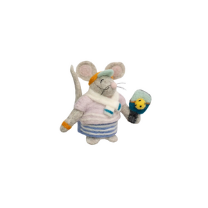 Pickle Ball Mouse Ornament