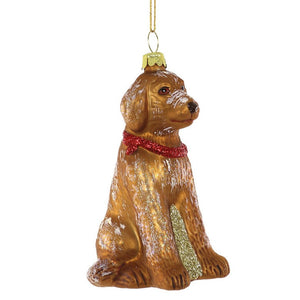 Festive Labradoodle Ornament