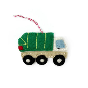 Felt Garbage Truck Ornament