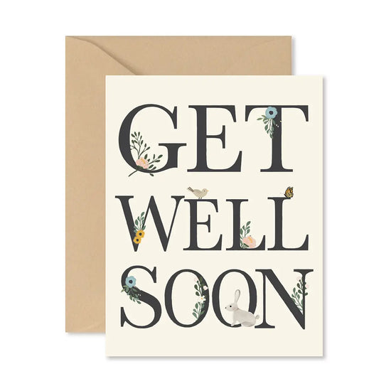 Get Well Soon Floral Card