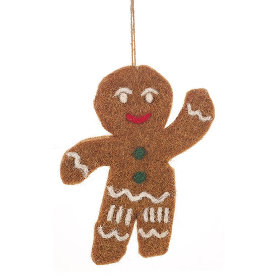 Jolly Gingerbread Man Ornament