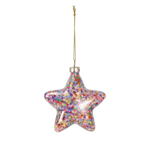 Sequined Star Ornament