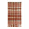Glen Coe Plaid Wool Throw | Brick