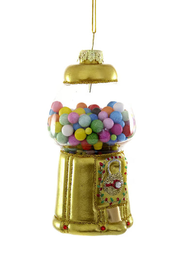 Gold Gumball Machine Ornament